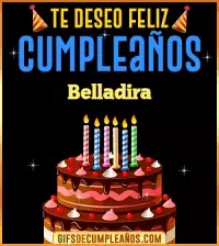 GIF Te deseo Feliz Cumpleaños Belladira